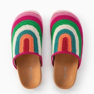 NVW Rainbow Crochet Clogs